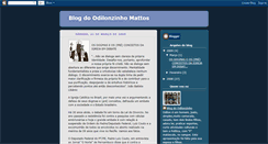 Desktop Screenshot of blogodilonzinhomattos.blogspot.com