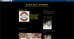Desktop Screenshot of black-belt-academy.blogspot.com