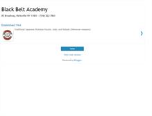 Tablet Screenshot of black-belt-academy.blogspot.com