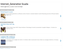 Tablet Screenshot of internetgenerationscuola.blogspot.com