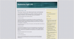 Desktop Screenshot of madeleineng15655.blogspot.com