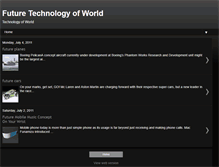 Tablet Screenshot of futuretechnologyofworld.blogspot.com