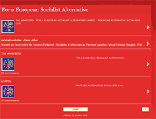 Tablet Screenshot of europeansocialistalternative.blogspot.com