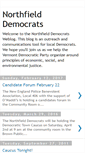 Mobile Screenshot of northfielddems.blogspot.com