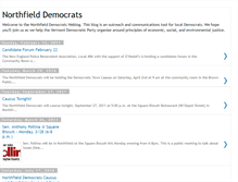 Tablet Screenshot of northfielddems.blogspot.com