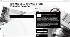 Desktop Screenshot of buyandsellthewebstoretoronto.blogspot.com