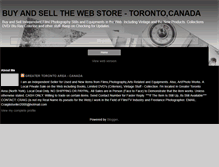 Tablet Screenshot of buyandsellthewebstoretoronto.blogspot.com