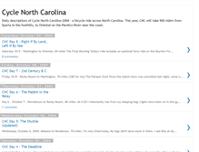 Tablet Screenshot of cyclingnc.blogspot.com