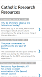 Mobile Screenshot of catholicresearchresources.blogspot.com