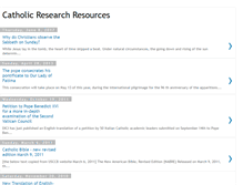 Tablet Screenshot of catholicresearchresources.blogspot.com
