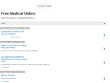 Tablet Screenshot of freemedicalonline.blogspot.com