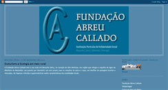 Desktop Screenshot of fundacaoabreucallado.blogspot.com