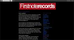 Desktop Screenshot of firstnoterecords.blogspot.com
