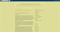 Desktop Screenshot of gentlemanandplayer.blogspot.com