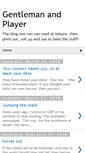 Mobile Screenshot of gentlemanandplayer.blogspot.com