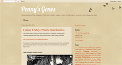 Desktop Screenshot of pennysgenes.blogspot.com