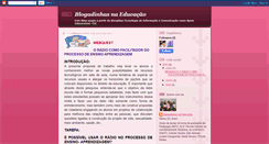 Desktop Screenshot of blogadinhasnaeducacao.blogspot.com