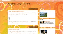 Desktop Screenshot of anotherleapoffaith.blogspot.com