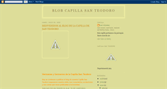 Desktop Screenshot of capillasanteodoro.blogspot.com