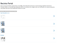 Tablet Screenshot of disegnorecintoferial.blogspot.com
