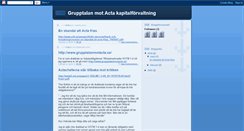 Desktop Screenshot of grupptalan-mot-acta.blogspot.com