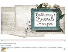 Tablet Screenshot of bethanysrecipes.blogspot.com