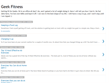 Tablet Screenshot of geekfitness.blogspot.com