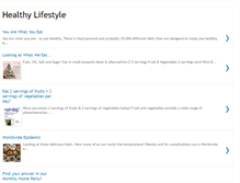 Tablet Screenshot of 21healthylifestyle.blogspot.com