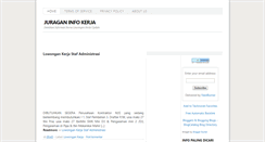 Desktop Screenshot of juraganinfokerja.blogspot.com