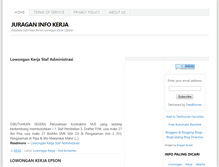 Tablet Screenshot of juraganinfokerja.blogspot.com