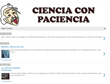 Tablet Screenshot of cienciaconpaciencia.blogspot.com