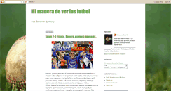 Desktop Screenshot of elgastrnomodefutbol.blogspot.com