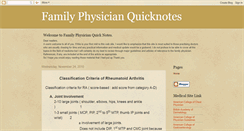Desktop Screenshot of familyphysicianquicknotes.blogspot.com