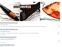 Tablet Screenshot of pencilswordfish.blogspot.com