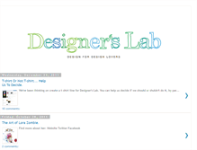 Tablet Screenshot of designerslab.blogspot.com