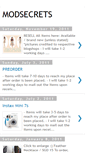 Mobile Screenshot of modsecrets.blogspot.com