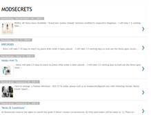 Tablet Screenshot of modsecrets.blogspot.com