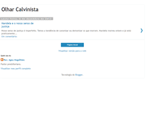 Tablet Screenshot of olharcalvinista.blogspot.com