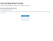 Tablet Screenshot of listadeblogsbrasilcanada.blogspot.com