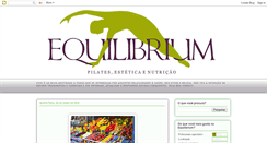 Desktop Screenshot of equilibriumpilatesesteticaenutricao.blogspot.com