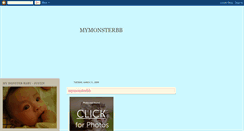 Desktop Screenshot of mymonsterbb.blogspot.com