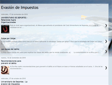 Tablet Screenshot of evasion-de-impuestos.blogspot.com
