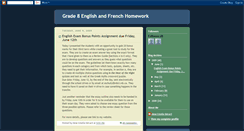 Desktop Screenshot of grade8englishandfrench.blogspot.com