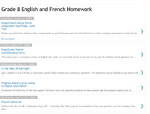 Tablet Screenshot of grade8englishandfrench.blogspot.com