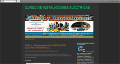 Desktop Screenshot of cursosdeelectricidad.blogspot.com