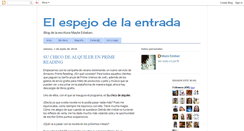 Desktop Screenshot of elespejodelaentrada.blogspot.com