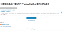 Tablet Screenshot of exposingktdunphyasaliarandscammer.blogspot.com