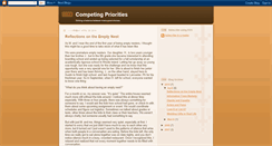 Desktop Screenshot of competingpriorities.blogspot.com