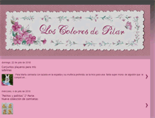 Tablet Screenshot of loscoloresdepilar.blogspot.com