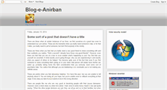 Desktop Screenshot of blog-e-anirban.blogspot.com